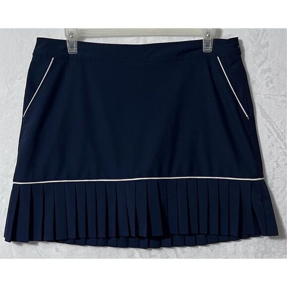 Lady Hagen Dresses & Skirts - Lady Hagen Women's Pleated Golf Skort Size 16 Navy Blue Knee Length